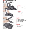 image:imageAbahub SelfAdhesive Boat FlooringDark Gray with Black LinesBorder