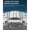 image:imageAbahub SelfAdhesive Boat FlooringDark Gray with Black LinesBorder