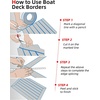 image:imageAbahub SelfAdhesive Boat FlooringGray with Blue LinesBorder