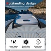 image:imageAbahub SelfAdhesive Boat FlooringGray with Blue LinesBorder