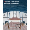 image:imageAbahub SelfAdhesive Boat FlooringGray with Red LinesBorder