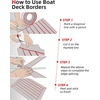 image:imageAbahub SelfAdhesive Boat FlooringGray with Red LinesBorder