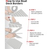 image:imageAbahub SelfAdhesive Boat FlooringGray with White LinesBorder