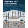 image:imageAbahub SelfAdhesive Boat FlooringGray with White LinesBorder