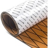 image:imageAbahub Diamond Pattern Boat Flooring with SelfAdhesiveBrown with Black Lines