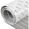 image:imageAbahub EVA Foam Boat Decking 48x168 SelfAdhesive Faux Teak Marine Flooring Sheet Traction Pad for Boats Surfboard Gray with White Seam Lines
