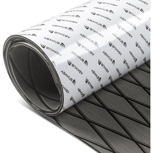 image:imageAbahub Diamond Pattern Boat Flooring with SelfAdhesiveDark Gray with Black Lines