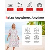 image:imageAbahub Quick Dry Surf Poncho for Adults Microfiber Beach Changing Robe with Hood Compact Packable Swim Cover Up amp Towel Pink Flower L