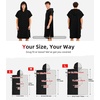 image:imageAbahub Surf Poncho Men amp Women Towel Poncho Adult with Hood M BlackBlack