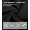 image:imageAbahub Surf Poncho Men amp Women Towel Poncho Adult with Hood M BlackBlack