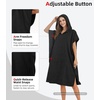 image:imageAbahub Surf Poncho Men amp Women Towel Poncho Adult with Hood M BlackBlack