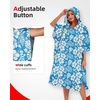 image:imageAbahub Surf Poncho Men amp Women Towel Poncho Adult with Hood M BlackBlue Flower