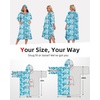 image:imageAbahub Surf Poncho Men amp Women Towel Poncho Adult with Hood M BlackBlue Flower