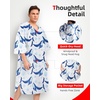image:imageAbahub Surf Poncho Men amp Women Towel Poncho Adult with Hood M BlackBlue Whale