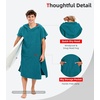 image:imageAbahub Surf Poncho Men amp Women Towel Poncho Adult with Hood M BlackDark Green