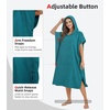image:imageAbahub Surf Poncho Men amp Women Towel Poncho Adult with Hood M BlackDark Green