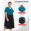 image:imageAbahub Surf Poncho Men amp Women Towel Poncho Adult with Hood M BlackDark GreenBlack