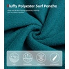 image:imageAbahub Surf Poncho Men amp Women Towel Poncho Adult with Hood M BlackDark GreenBlack