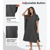 image:imageAbahub Surf Poncho Men amp Women Towel Poncho Adult with Hood M BlackGrey