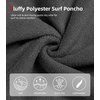 image:imageAbahub Surf Poncho Men amp Women Towel Poncho Adult with Hood M BlackGrey
