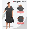 image:imageAbahub Surf Poncho Men amp Women Towel Poncho Adult with Hood M BlackGrey