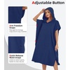 image:imageAbahub Surf Poncho Men amp Women Towel Poncho Adult with Hood M BlackNavy Blue