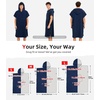 image:imageAbahub Surf Poncho Men amp Women Towel Poncho Adult with Hood M BlackNavy Blue