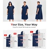 image:imageAbahub Surf Poncho Men amp Women Towel Poncho Adult with Hood M BlackNavy Blue