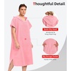 image:imageAbahub Surf Poncho Men amp Women Towel Poncho Adult with Hood M BlackPink