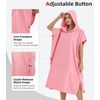 image:imageAbahub Surf Poncho Men amp Women Towel Poncho Adult with Hood M BlackPink