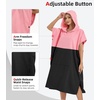 image:imageAbahub Surf Poncho Men amp Women Towel Poncho Adult with Hood M BlackPinkBlack