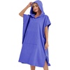 image:imageAbahub Surf Poncho Men amp Women Towel Poncho Adult with Hood M BlackPurple