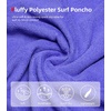 image:imageAbahub Surf Poncho Men amp Women Towel Poncho Adult with Hood M BlackPurple