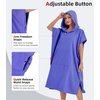 image:imageAbahub Surf Poncho Men amp Women Towel Poncho Adult with Hood M BlackPurple