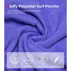 image:imageAbahub Surf Poncho Men amp Women Towel Poncho Adult with Hood M BlackPurpleBlack