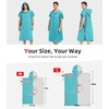 image:imageAbahub Surf Poncho Men amp Women Towel Poncho Adult with Hood M BlackTeal
