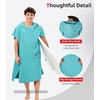 image:imageAbahub Surf Poncho Men amp Women Towel Poncho Adult with Hood M BlackTeal