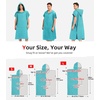 image:imageAbahub Surf Poncho Men amp Women Towel Poncho Adult with Hood M BlackTeal