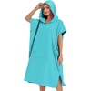 image:imageAbahub Surf Poncho Men amp Women Towel Poncho Adult with Hood M BlackTeal