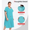 image:imageAbahub Surf Poncho Men amp Women Towel Poncho Adult with Hood M BlackTeal