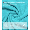 image:imageAbahub Surf Poncho Men amp Women Towel Poncho Adult with Hood M BlackTealBlack