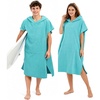 image:imageAbahub Surf Poncho Men amp Women Towel Poncho Adult with Hood M BlackTeal