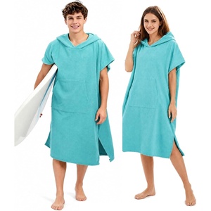 image:imageAbahub Surf Poncho Men amp Women Towel Poncho Adult with Hood M BlackTeal