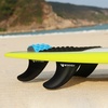 image:imageAbahub Surfboard Thruster Fins Set Compatible with Future Style Fin BoxBlack with screws and key