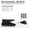 image:imageAbahub Surfboard Thruster Fins Set Compatible with Future Style Fin BoxBlack with screws and key