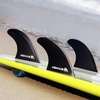 image:imageAbahub Surfboard Thruster Fins Set Compatible with Future Style Fin BoxBlack with screws and key