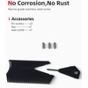 image:imageAbahub Surfboard Thruster Fins Set Compatible with Future Style Fin BoxBlue with screws and key