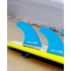 image:imageAbahub Surfboard Thruster Fins Set Compatible with Future Style Fin BoxBlue with screws and key