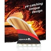 image:imageAbahub Surfboard Thruster Fins Set Compatible with Future Style Fin BoxFiberglass Teak Veneer without accessories