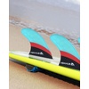 image:imageAbahub Surfboard Thruster Fins Set Compatible with Future Style Fin BoxFiberglass blue without accessories